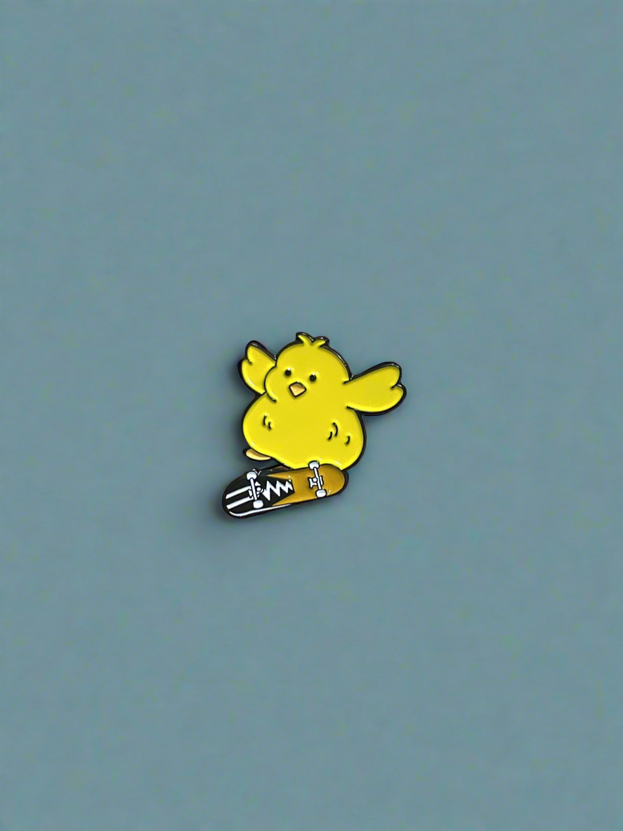 Pollito en patineta