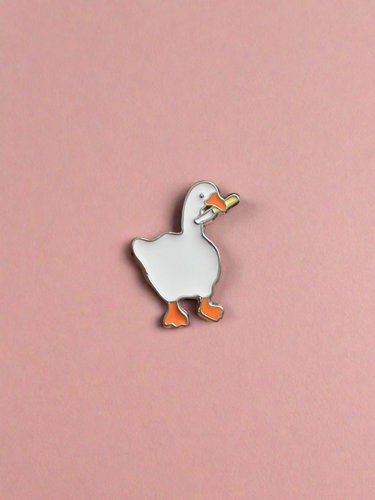 Patito con cuchillo