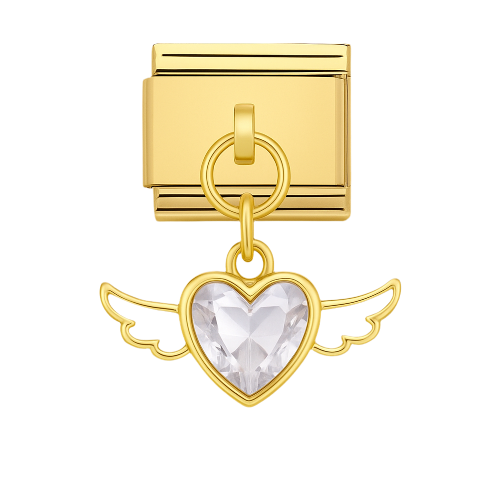 Charm heart wings