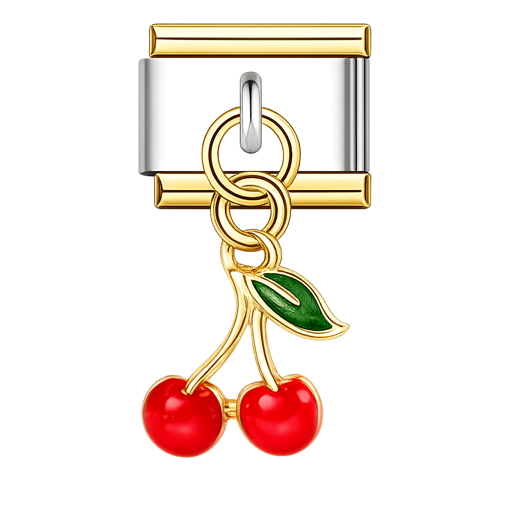 Charm colgante cerezas