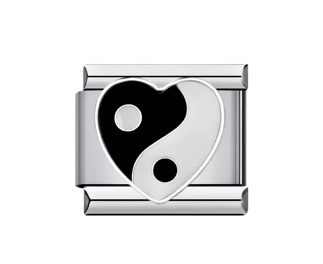 Charm yin yang corazón