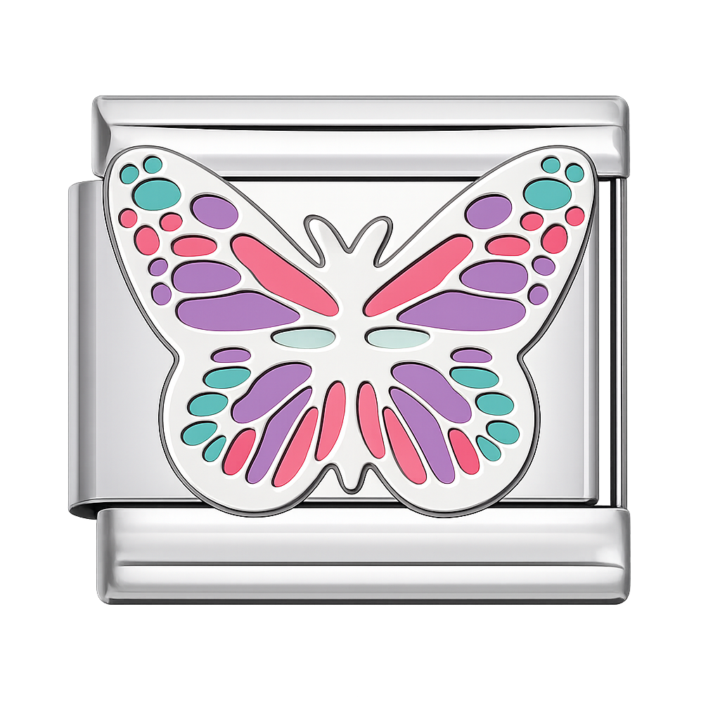 Charm mariposa tricolor