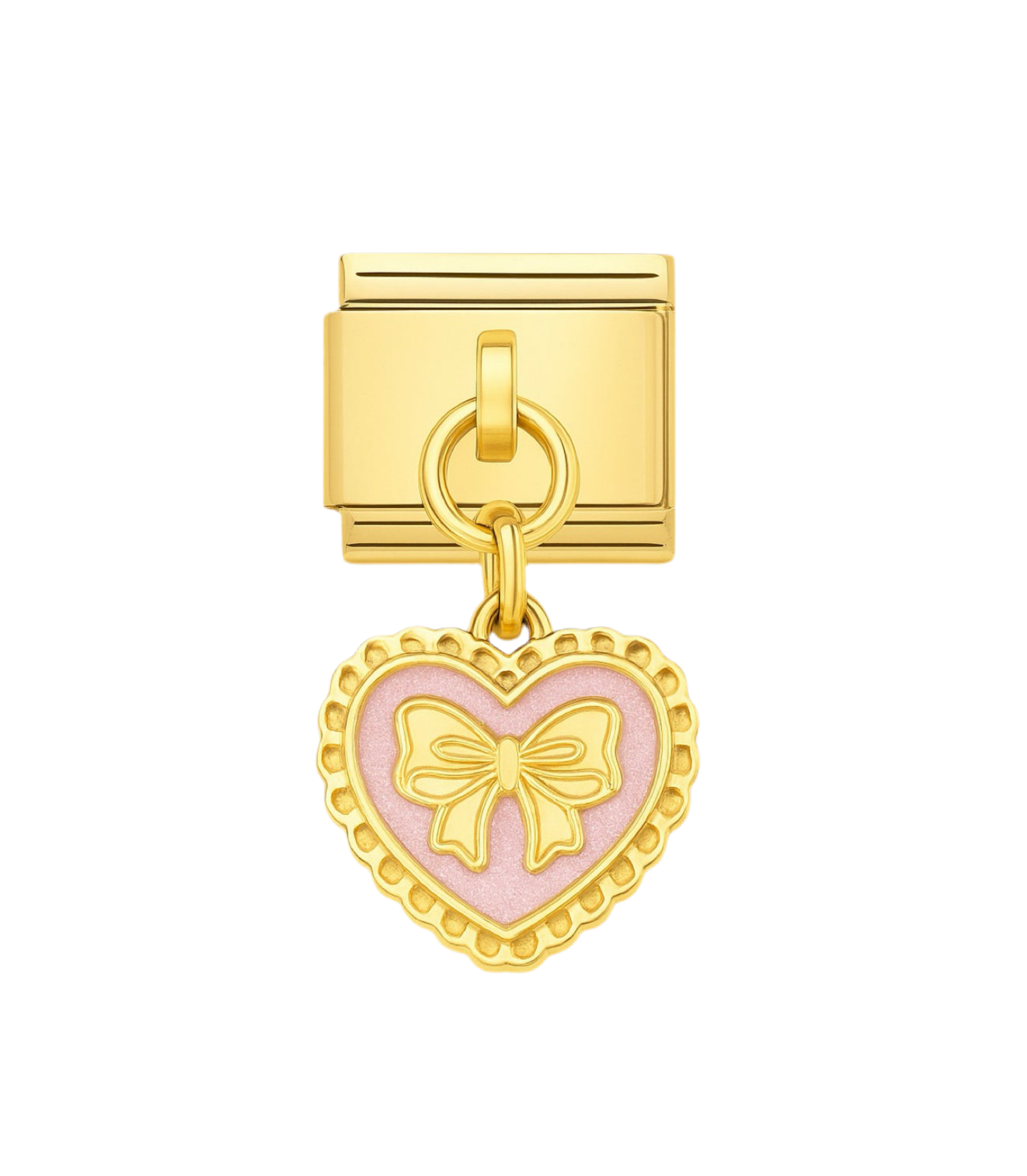 Charm lazo rosado