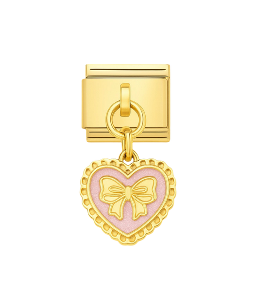 Charm lazo rosado