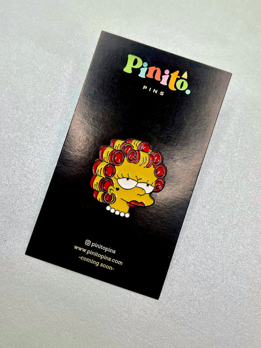 Lisa con rulos