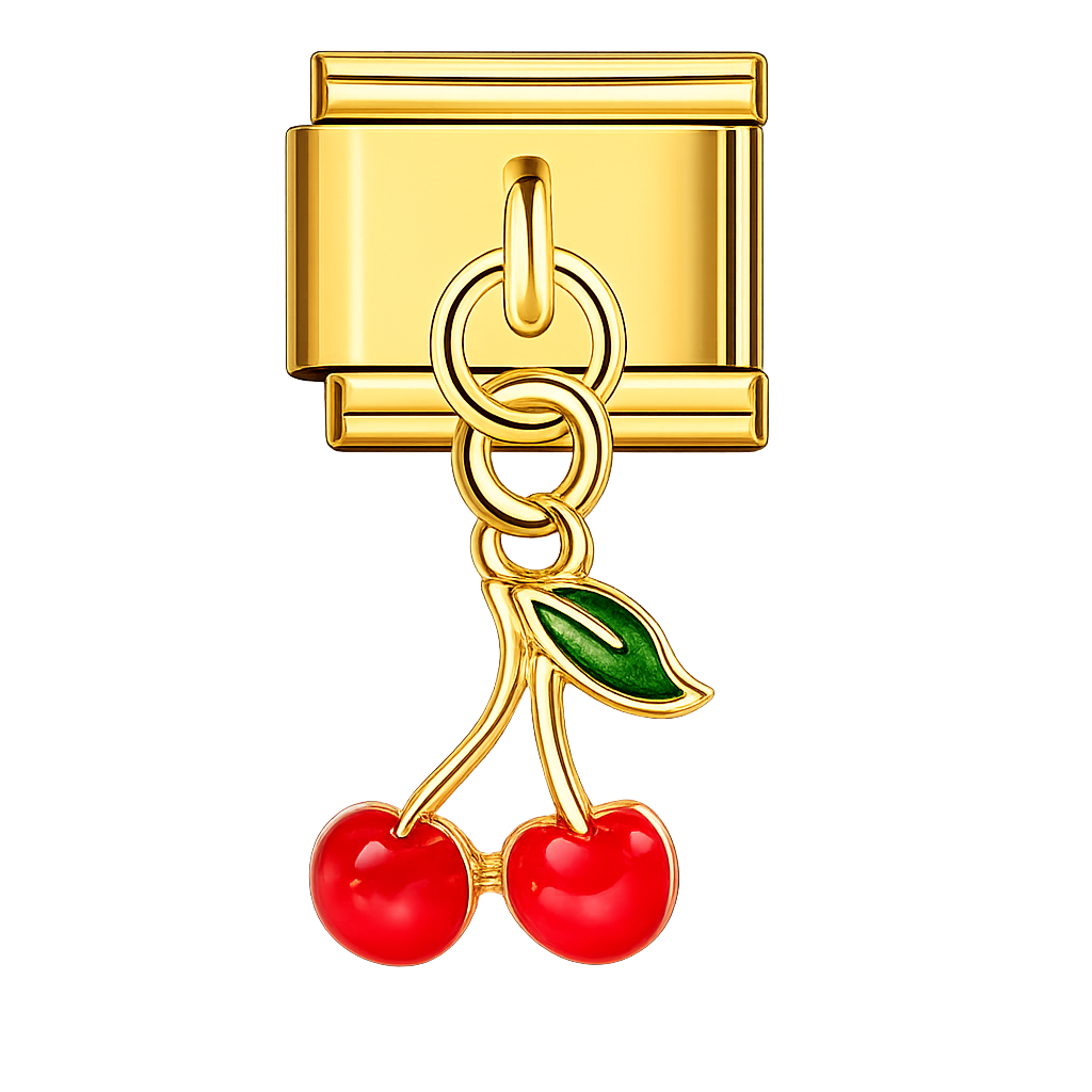 Charm colgante cerezas