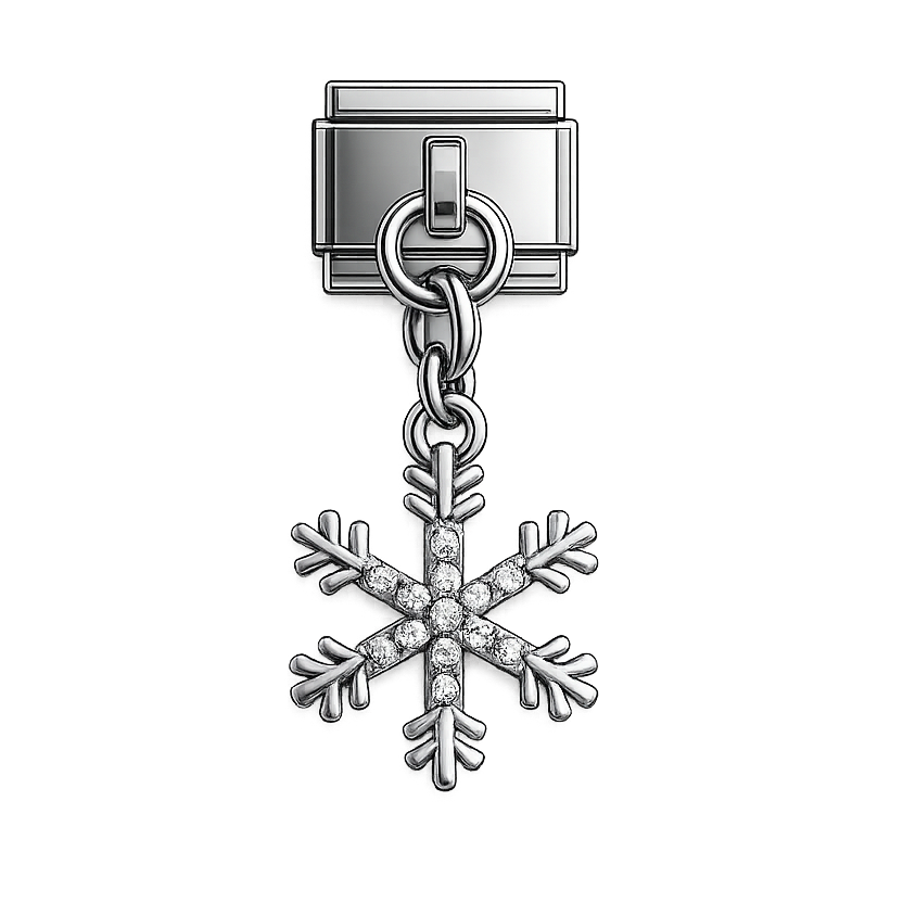 Charm colgante copo de nieve