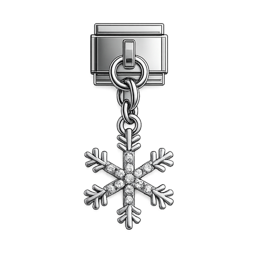 Charm colgante copo de nieve