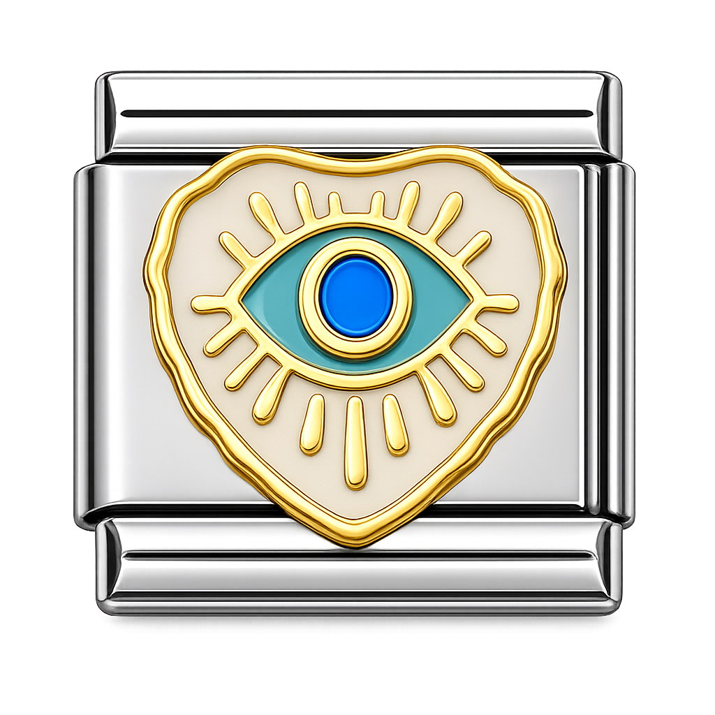 Charm corazón blanco