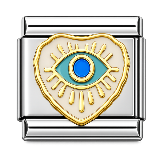 Charm corazón blanco