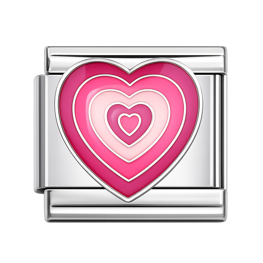 Charm corazón rosado