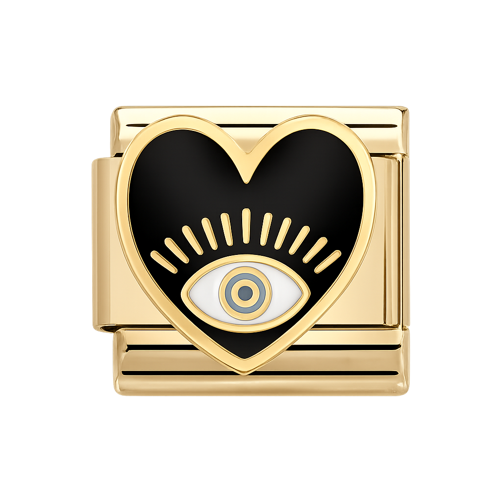 Charm corazón negro
