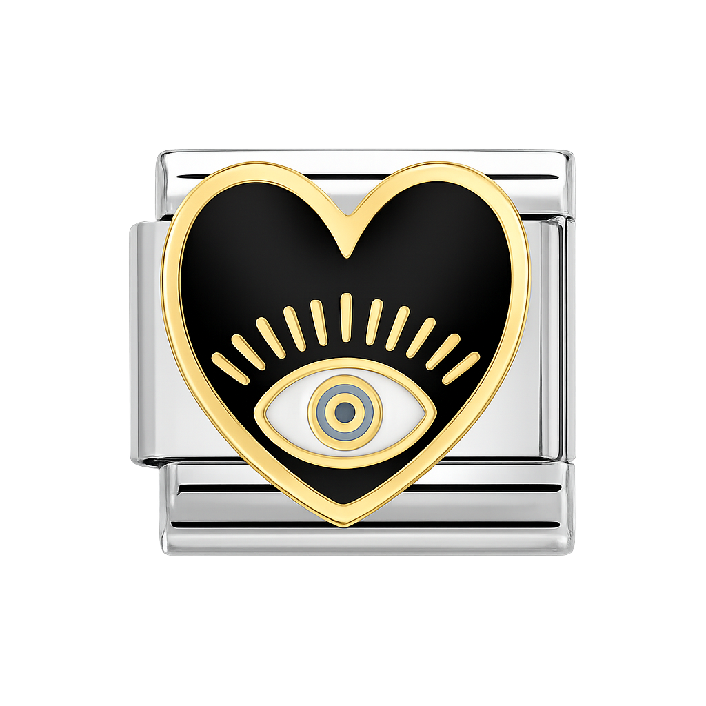 Charm corazón negro