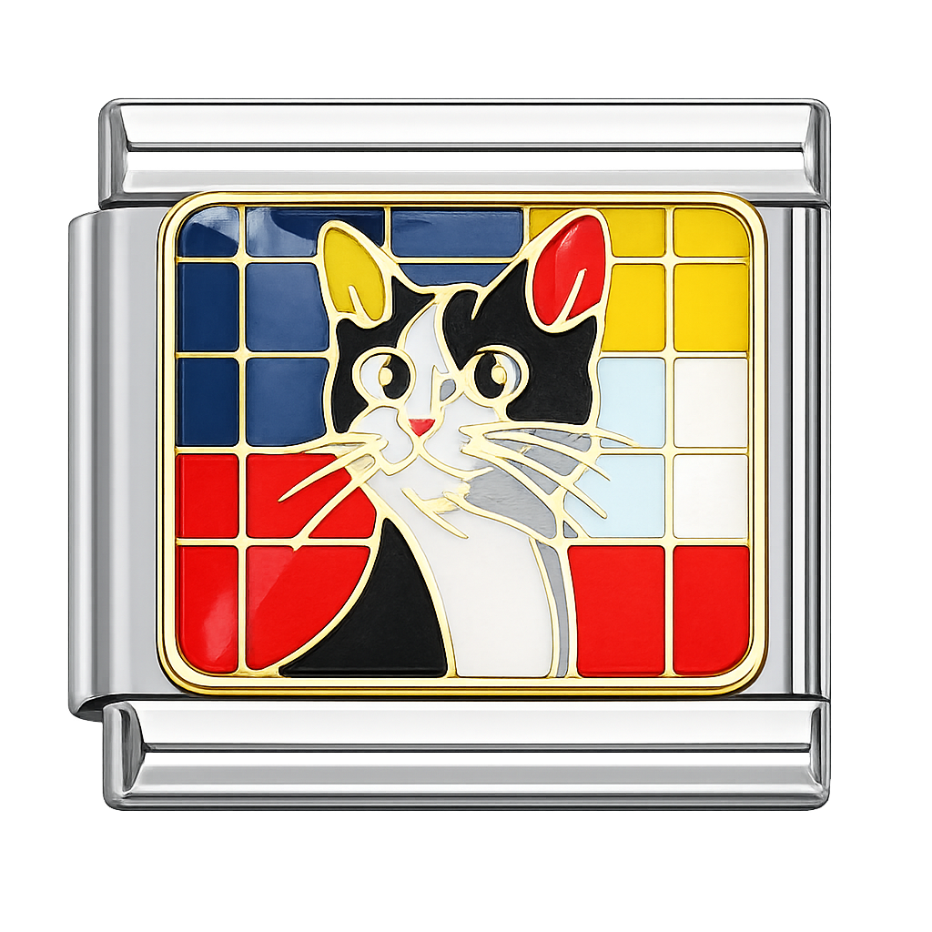Charm gatito tuxedo