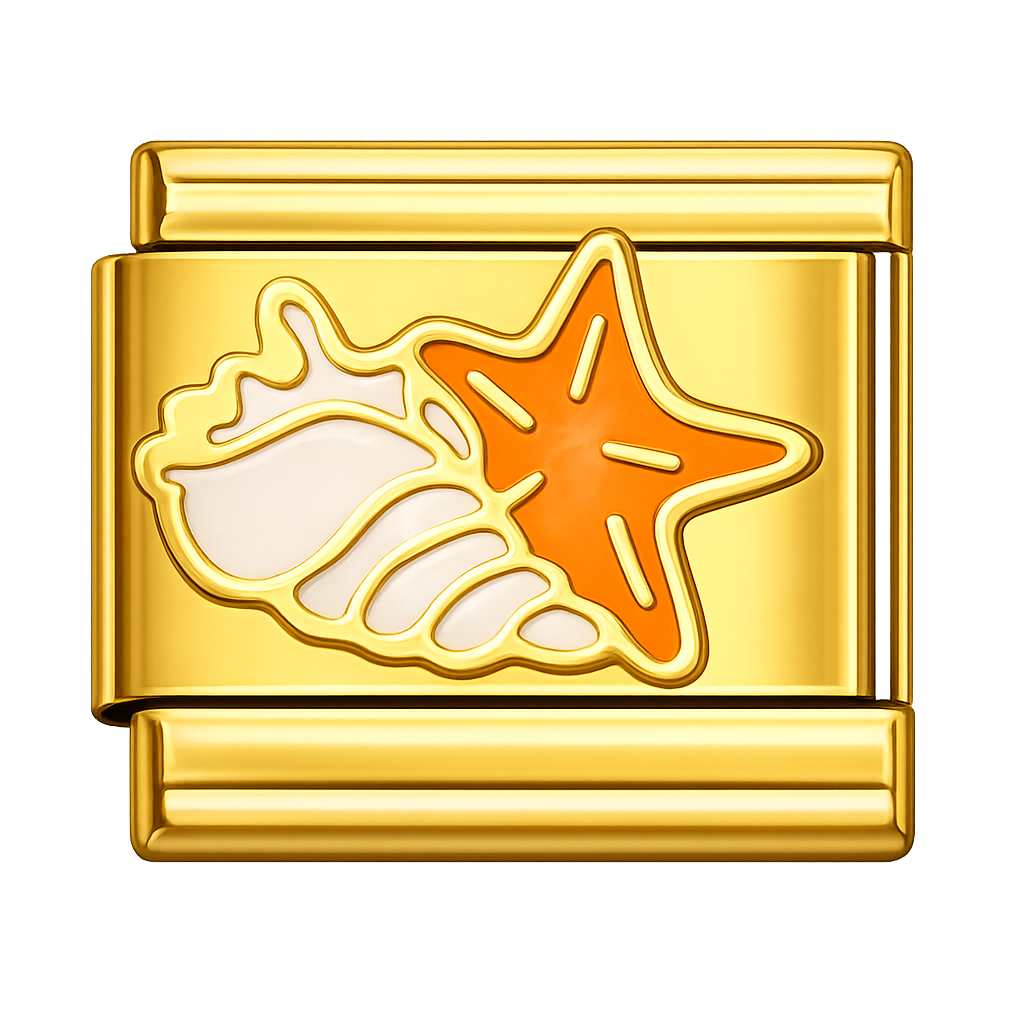 Charm caracol y estrella