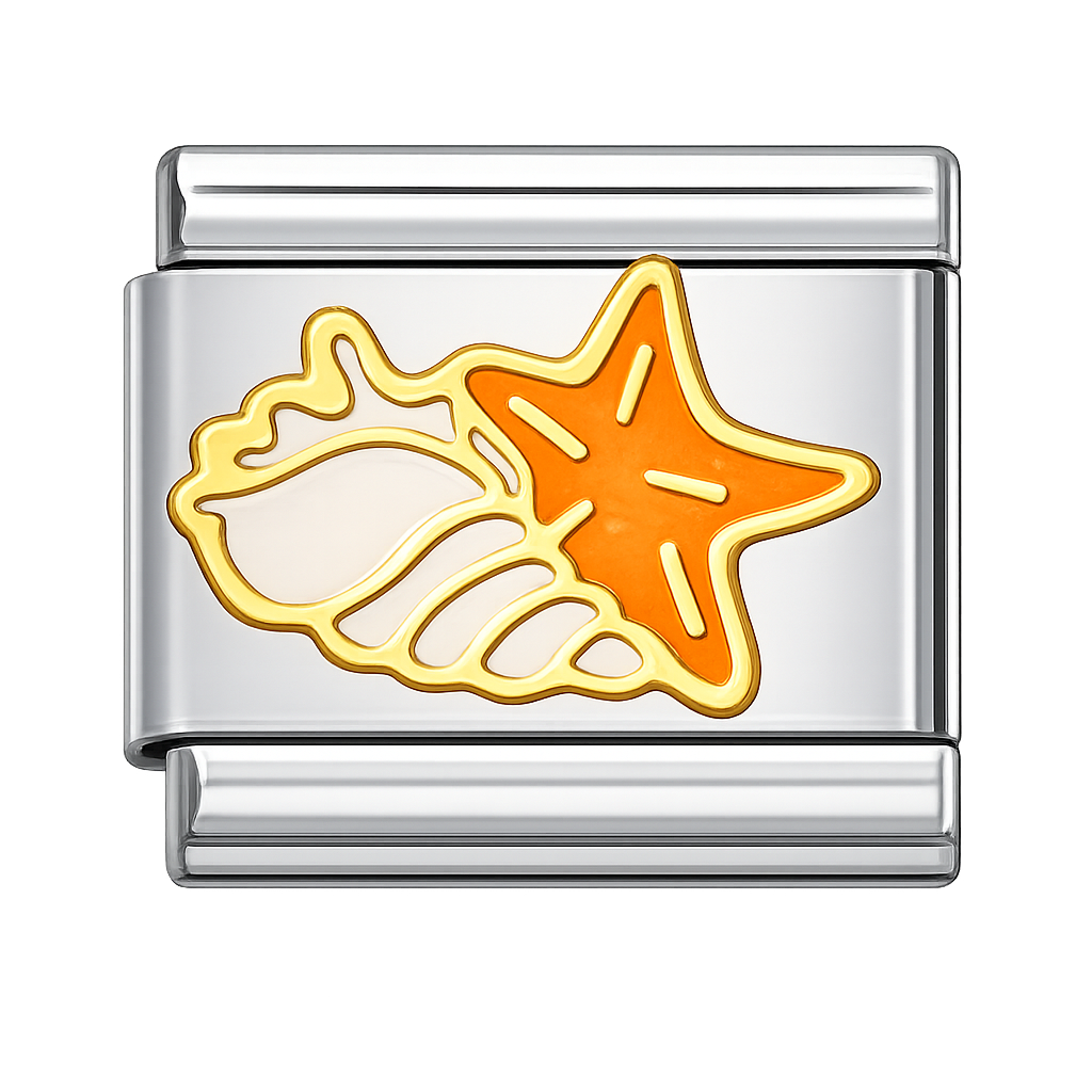 Charm caracol y estrella