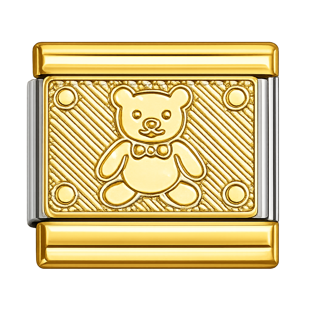 Charm osito dorado