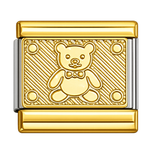 Charm osito dorado
