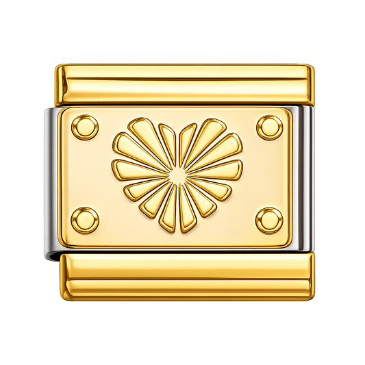 Charm corazón dorado