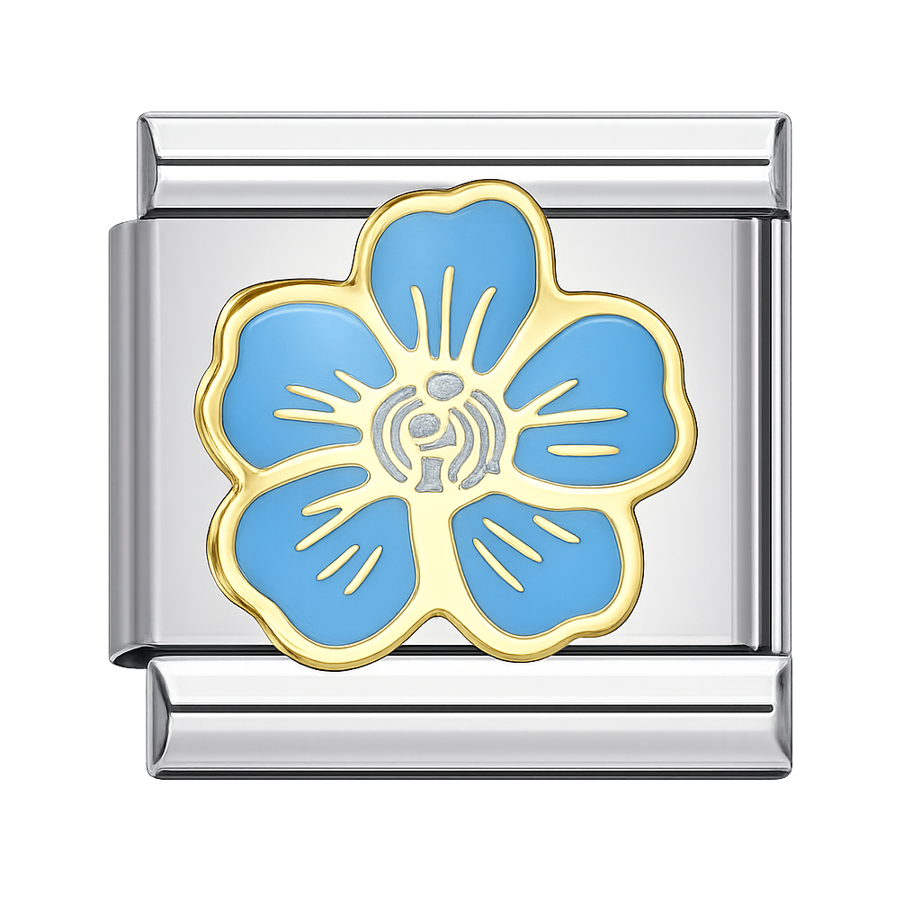 Charm flor celeste