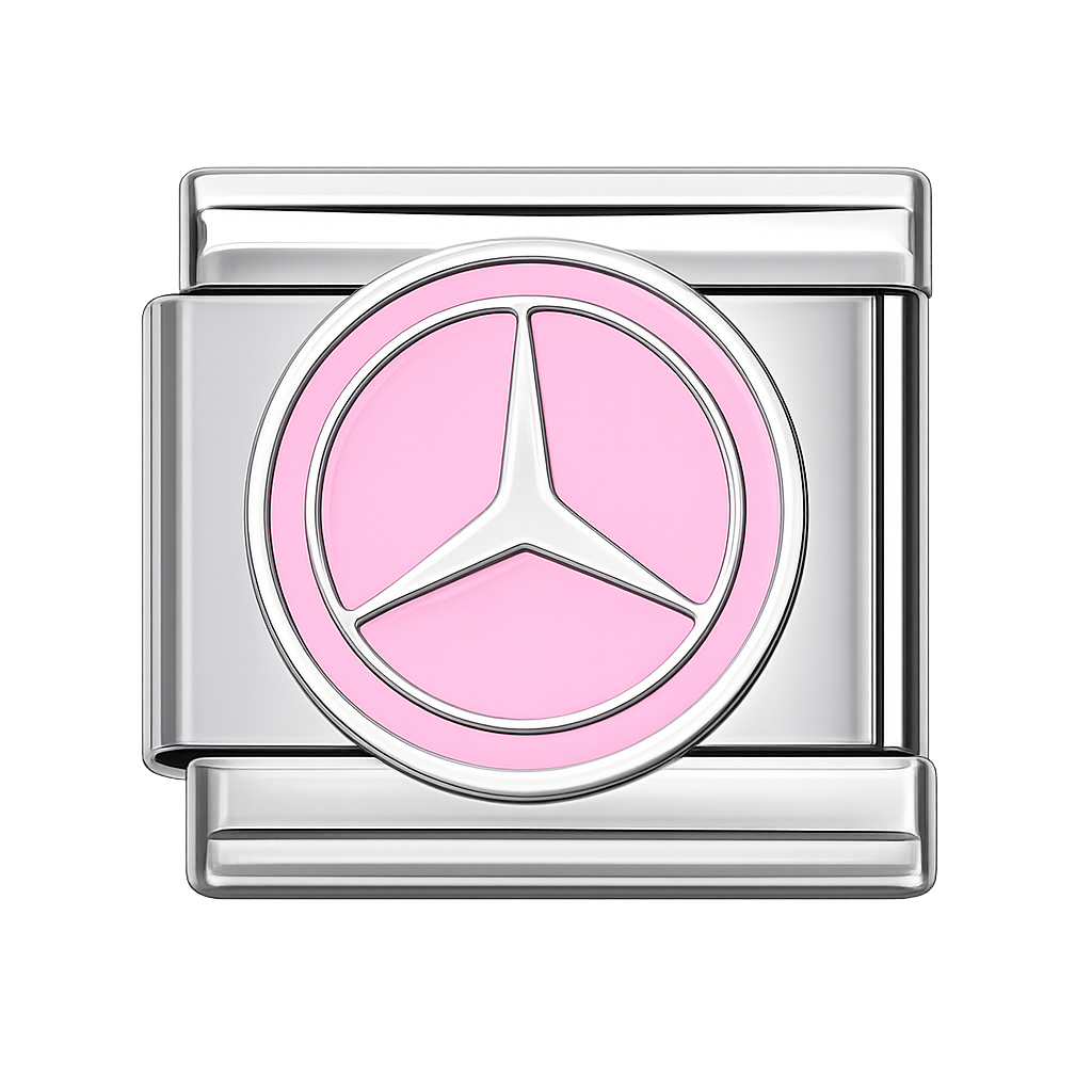 Charm Mercedes Benz rosado