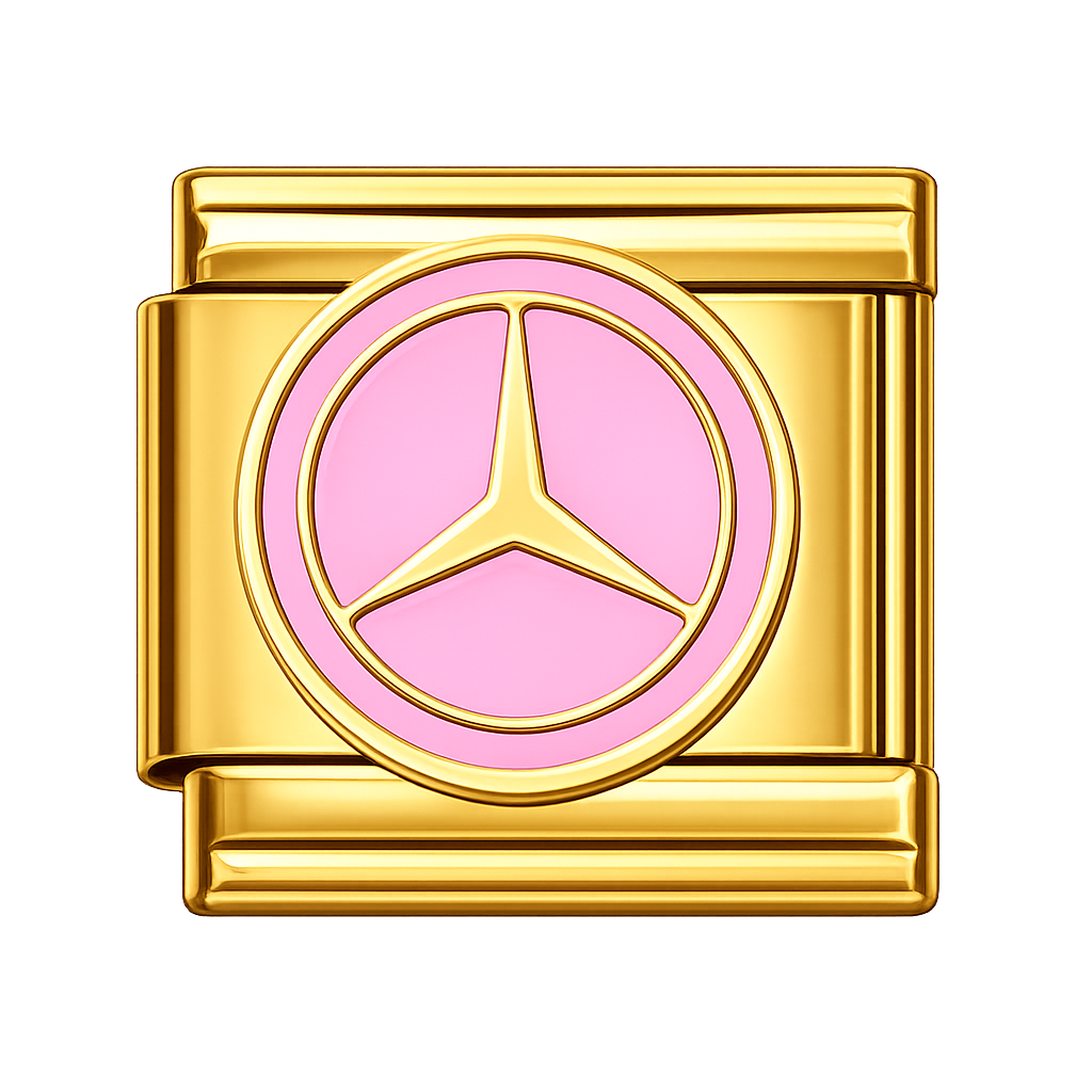 Charm Mercedes Benz rosado