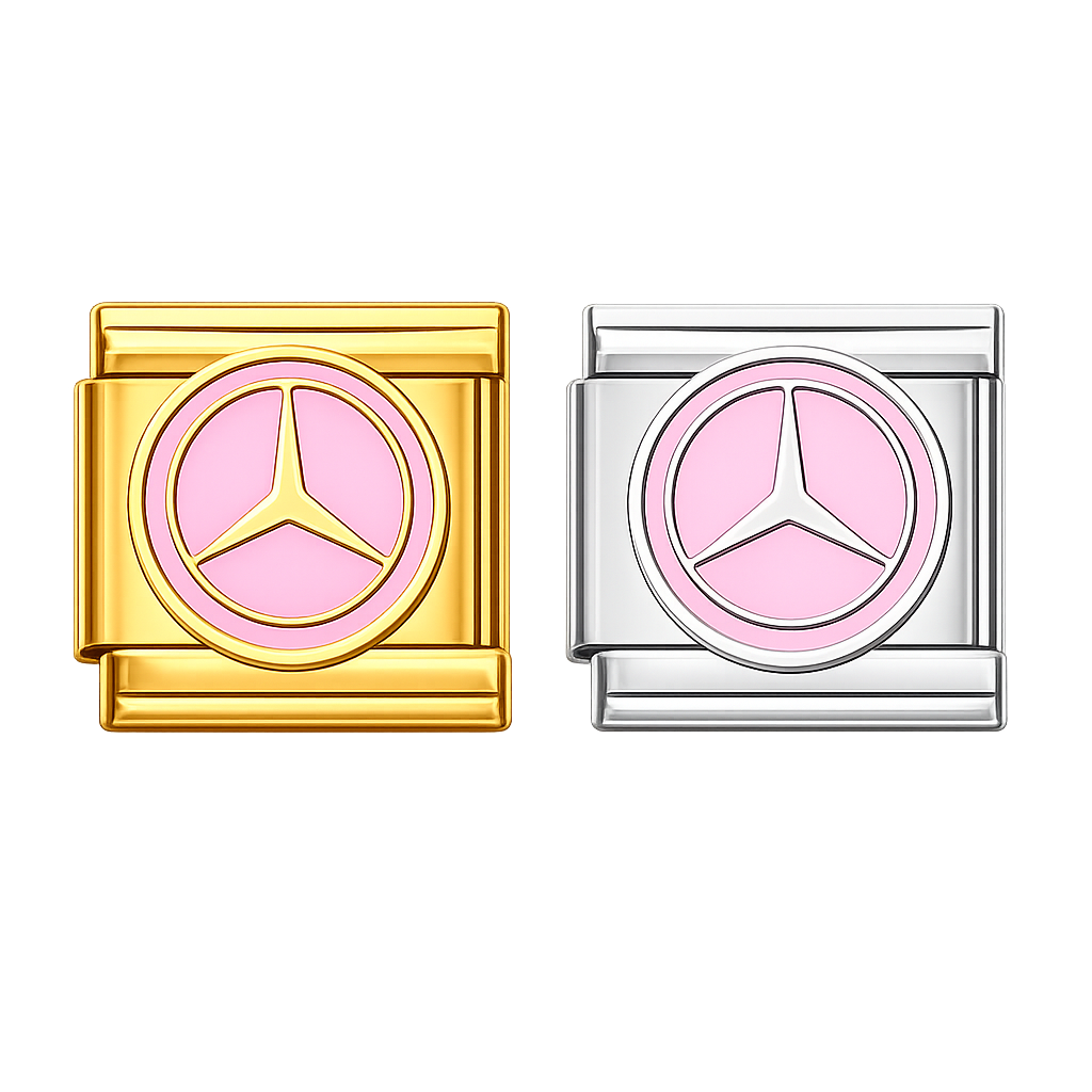Charm Mercedes Benz rosado