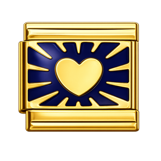 Charm corazón azul