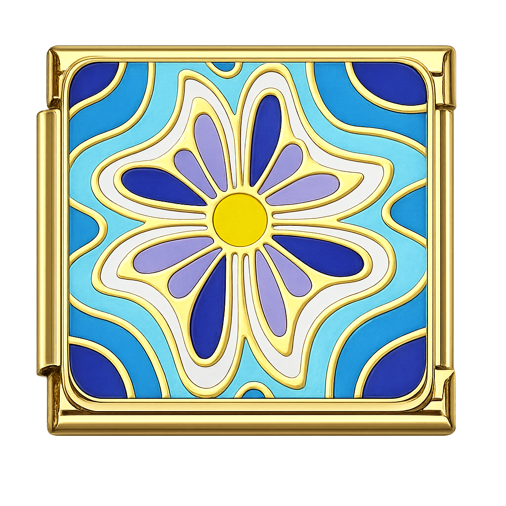Charm azulejo floral