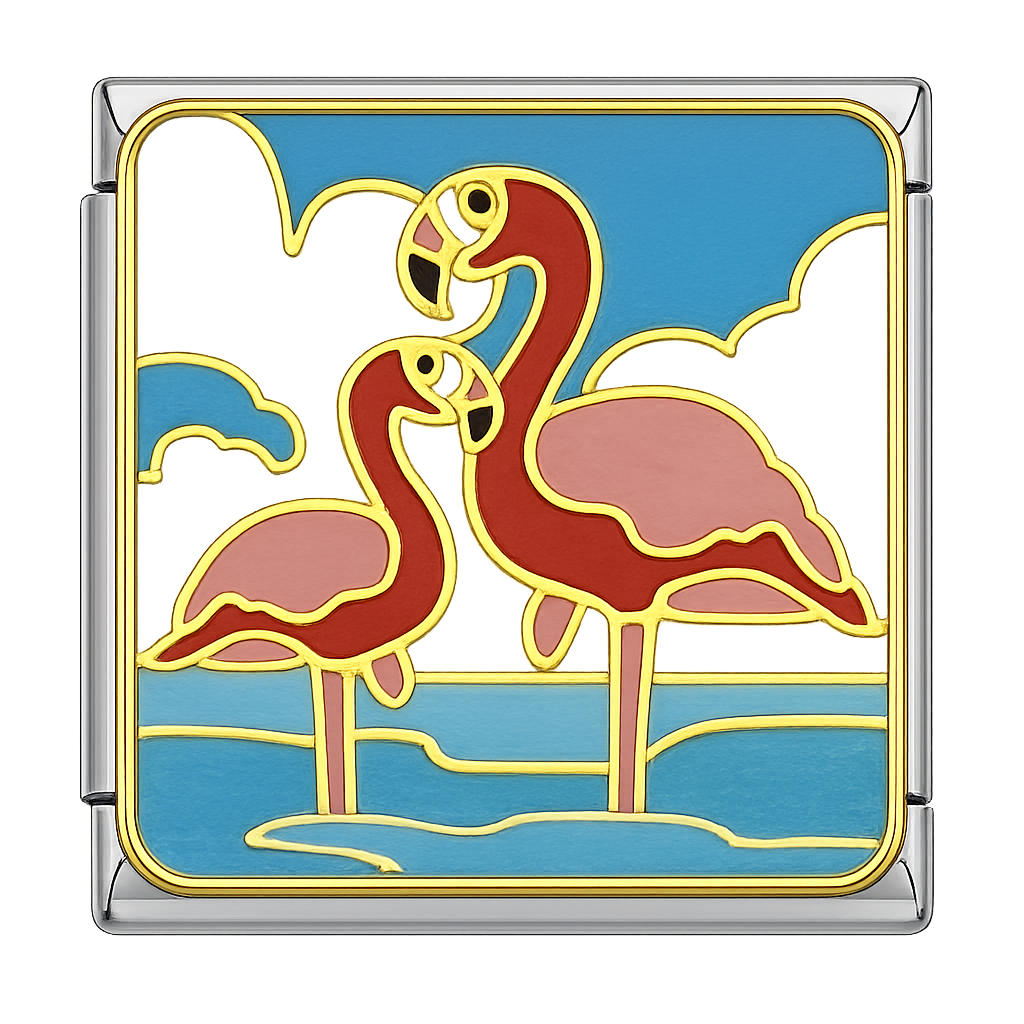 Charm flamingos