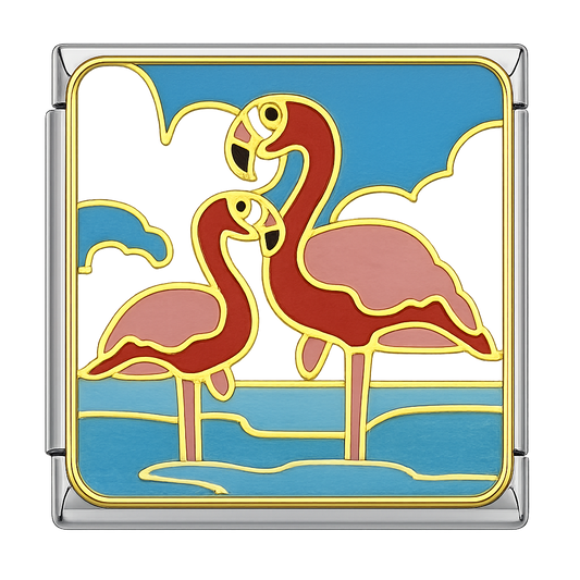 Charm flamingos