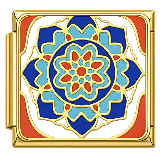 Charm mandala azul