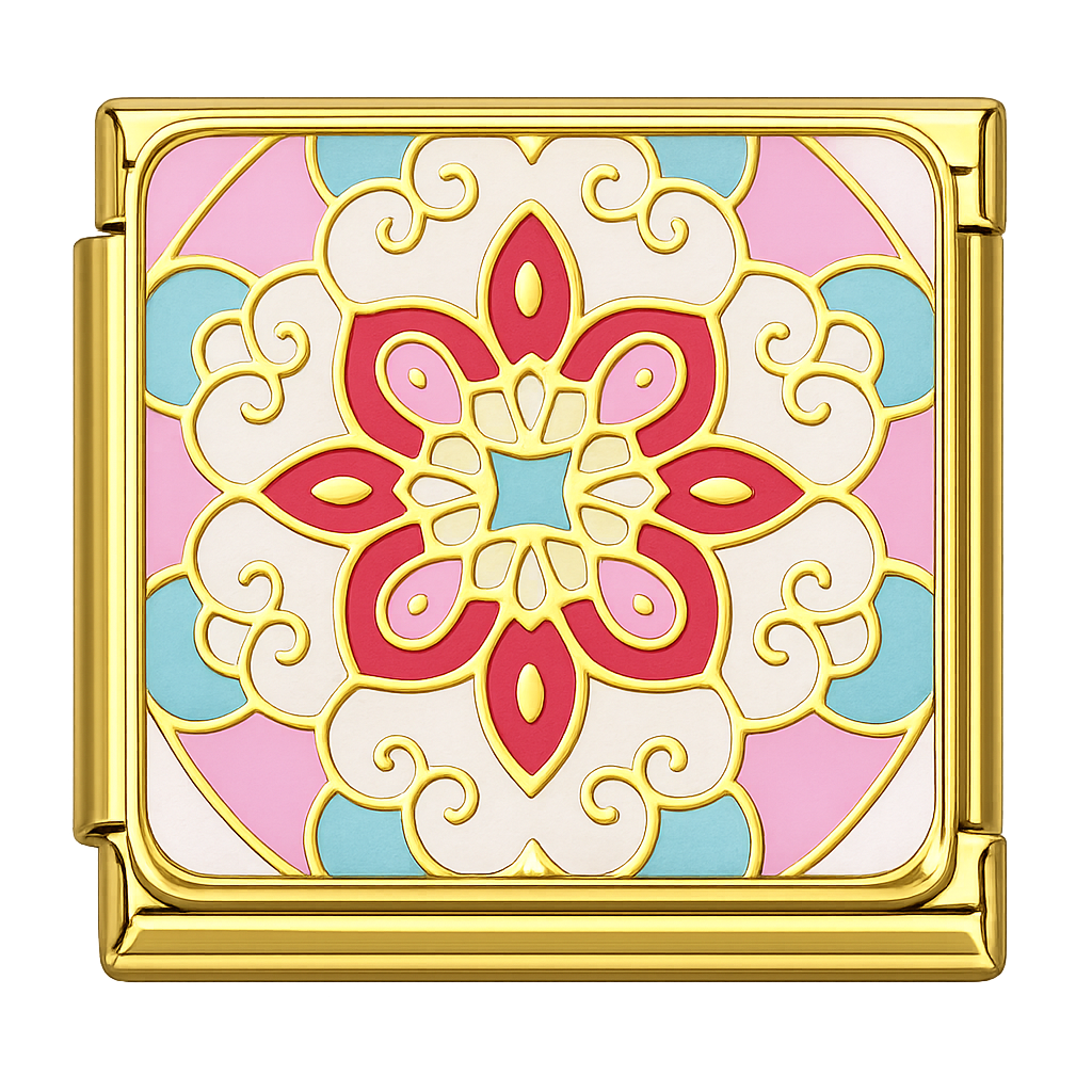 Charm mandala rosada