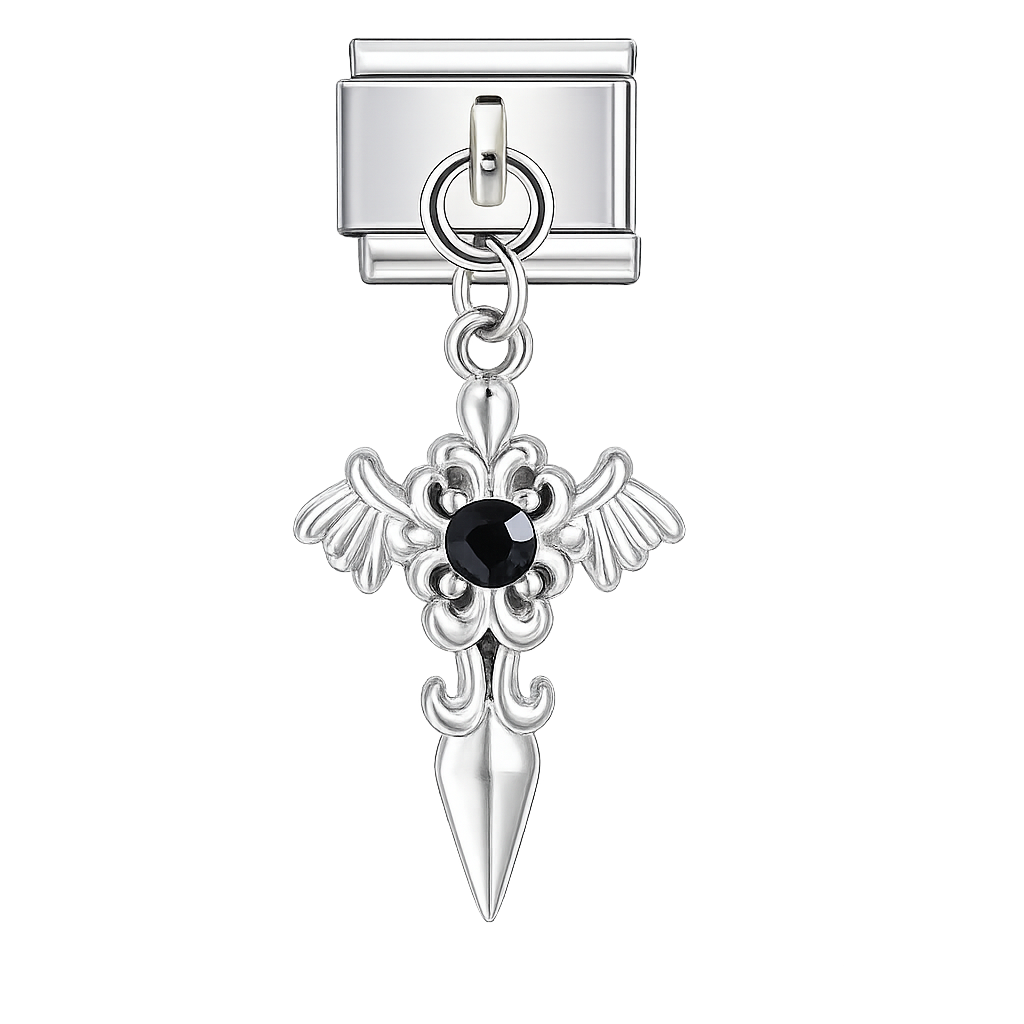 Charm colgante daga alada