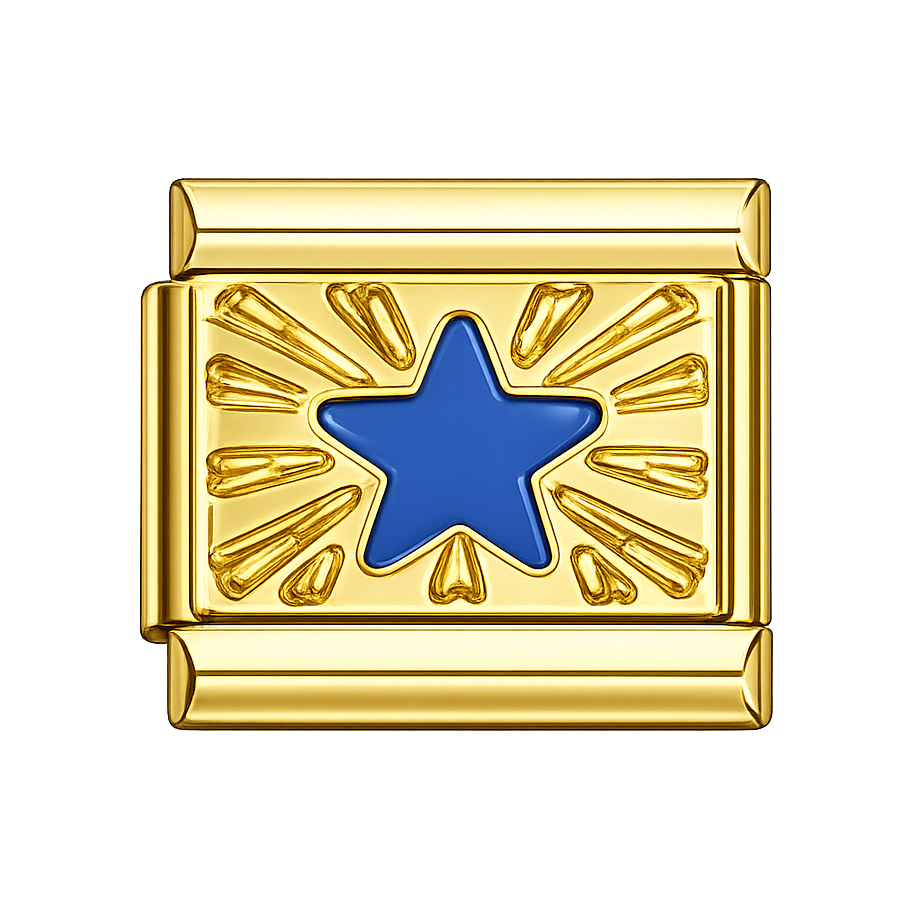 Charm estrella azul