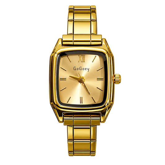 Reloj clásico dorado