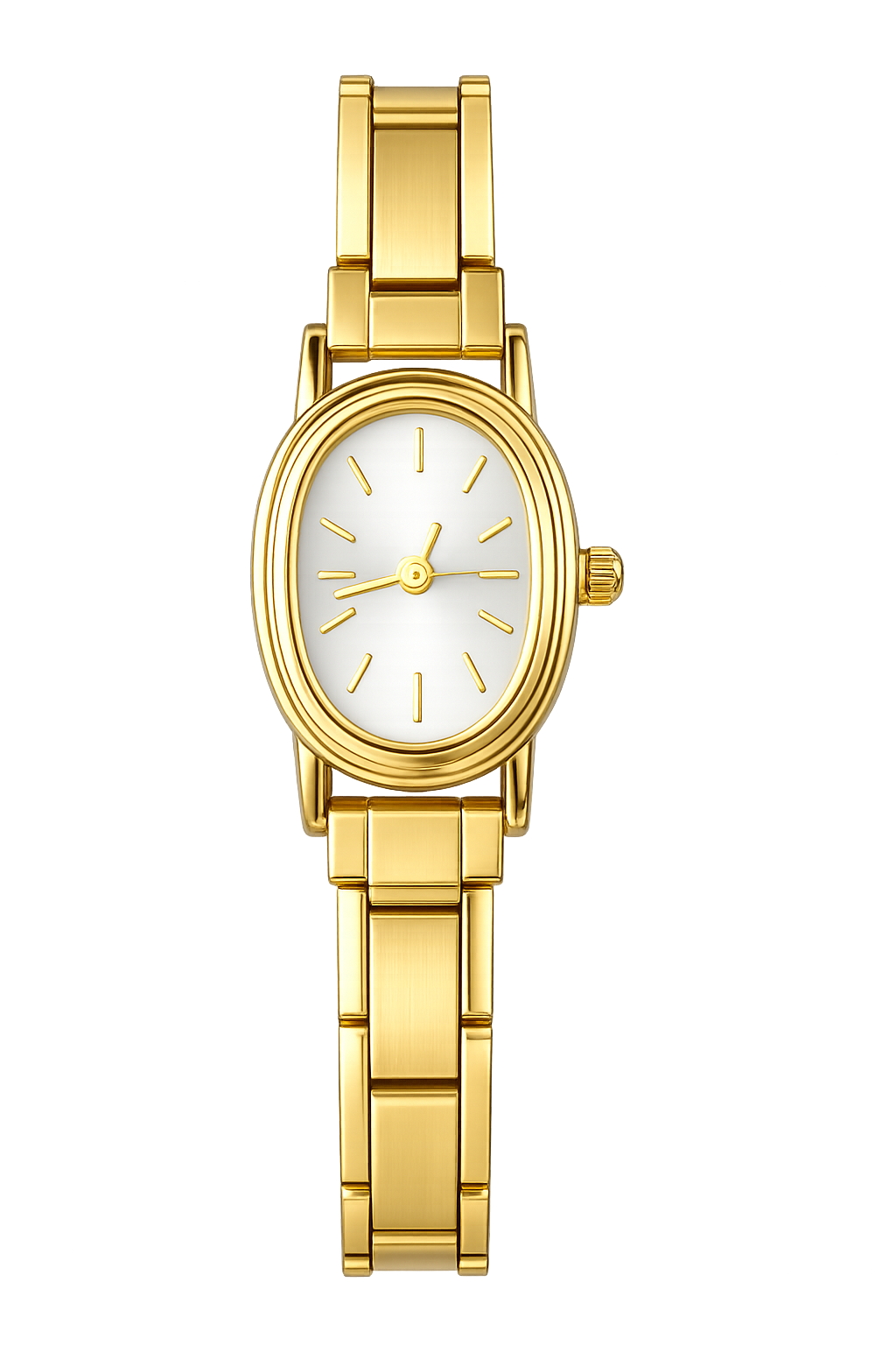 Reloj minimal dorado