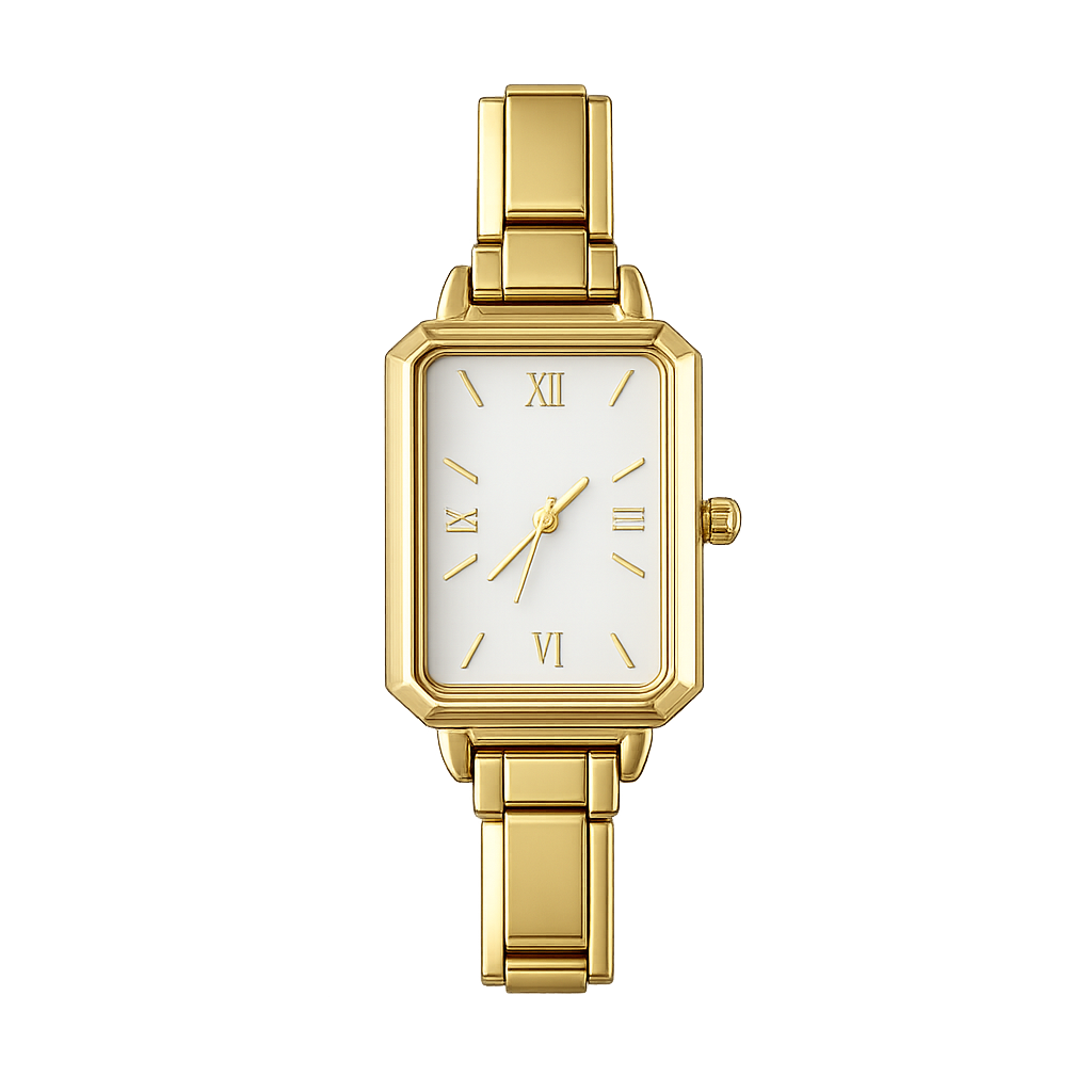 Reloj Manhattan dorado