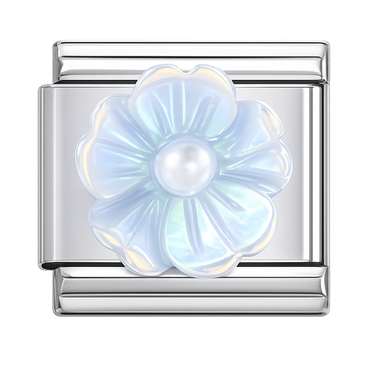 Charm flor perlada