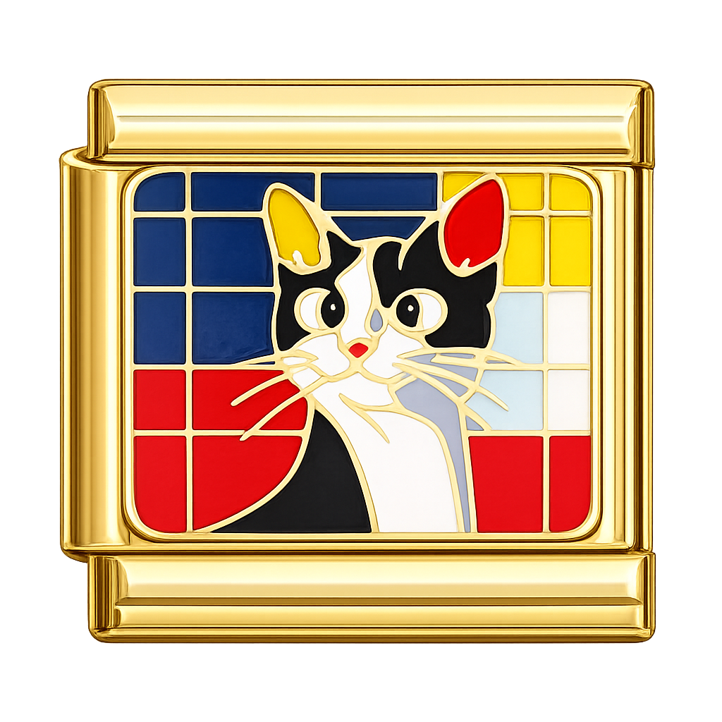 Charm gatito tuxedo
