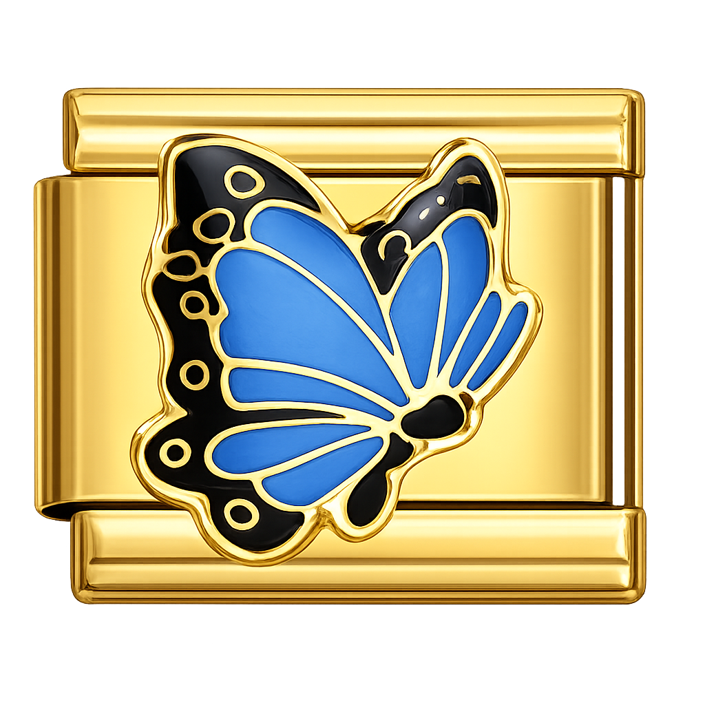 Charm mariposa azul