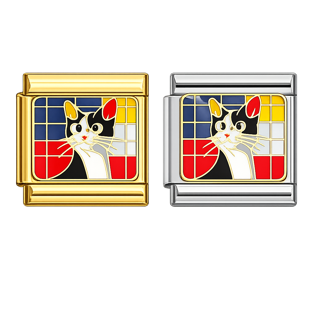 Charm gatito tuxedo