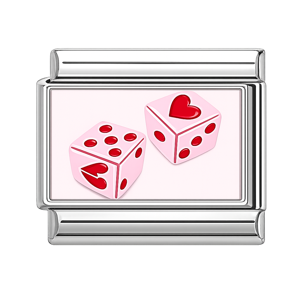Charm dados de amor