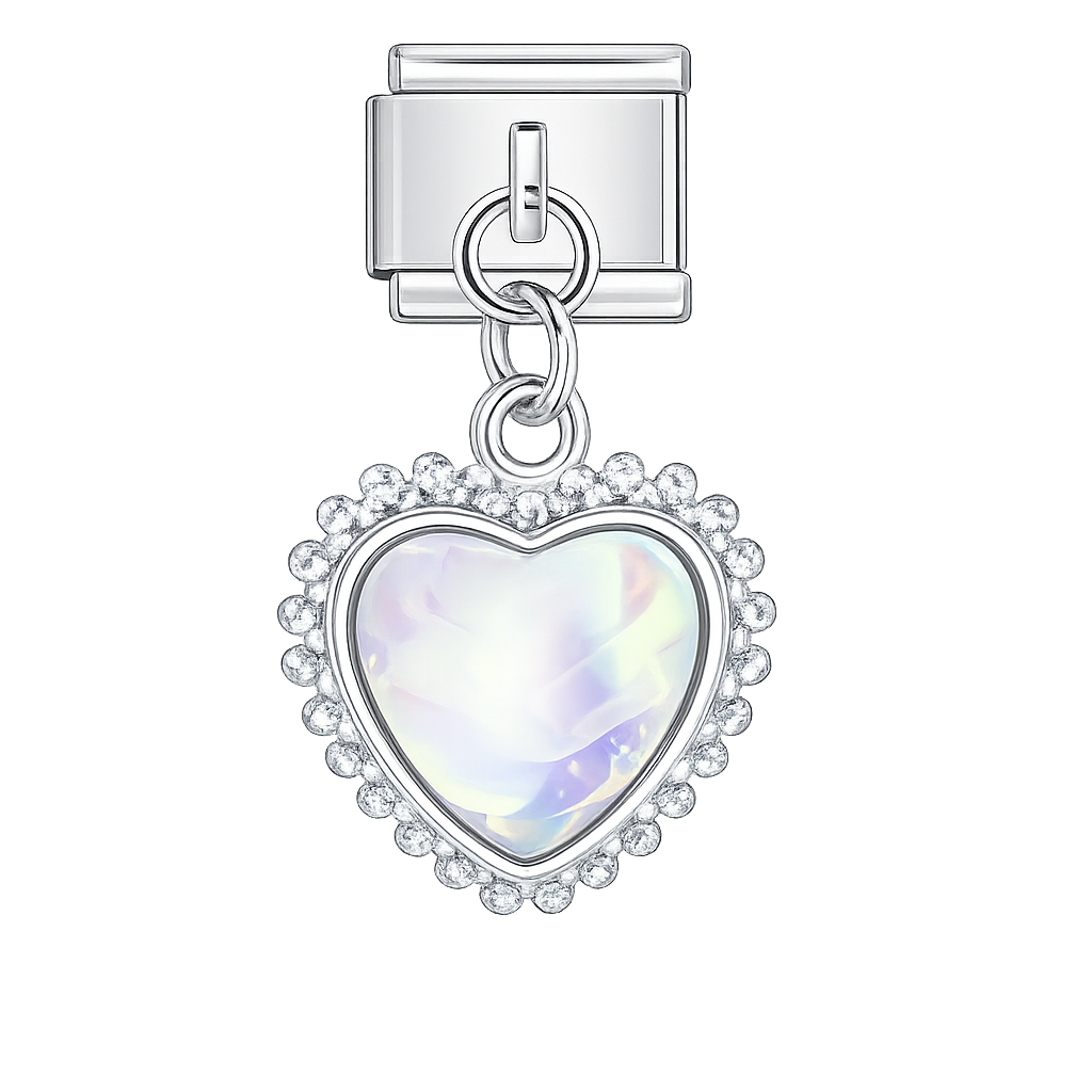 Charm colgante tornasol