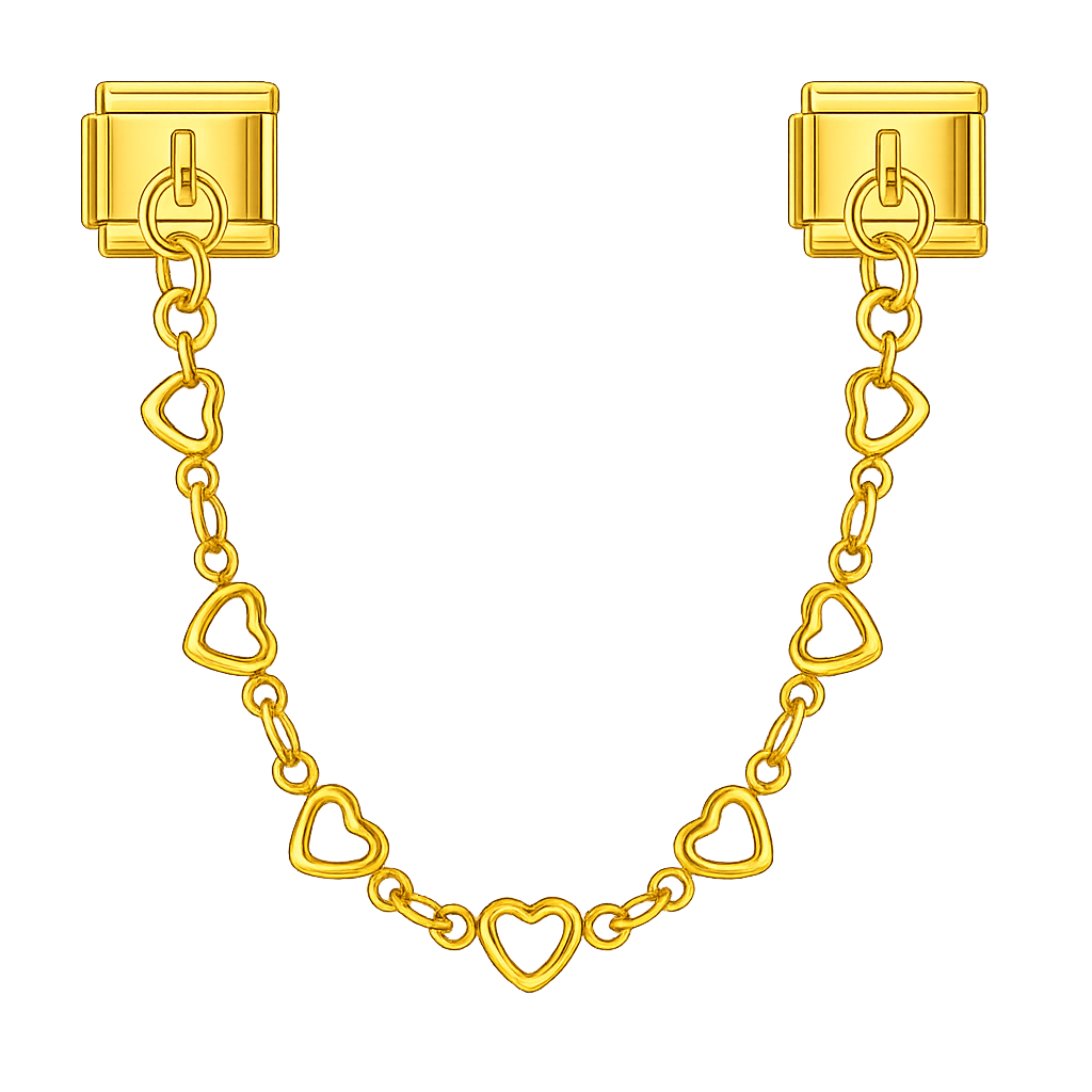 Charm cadena corazones II