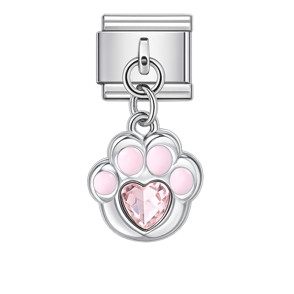 Charm colgante huellita