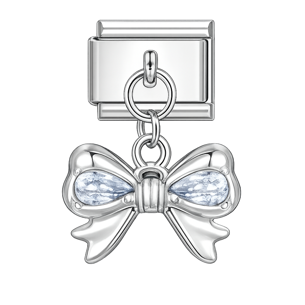 Charm colgante lazo celeste