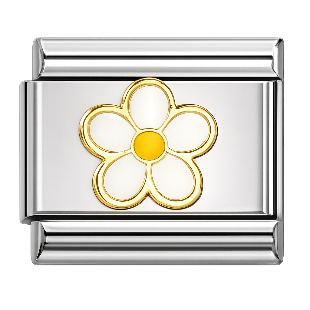 Charm flor blanca