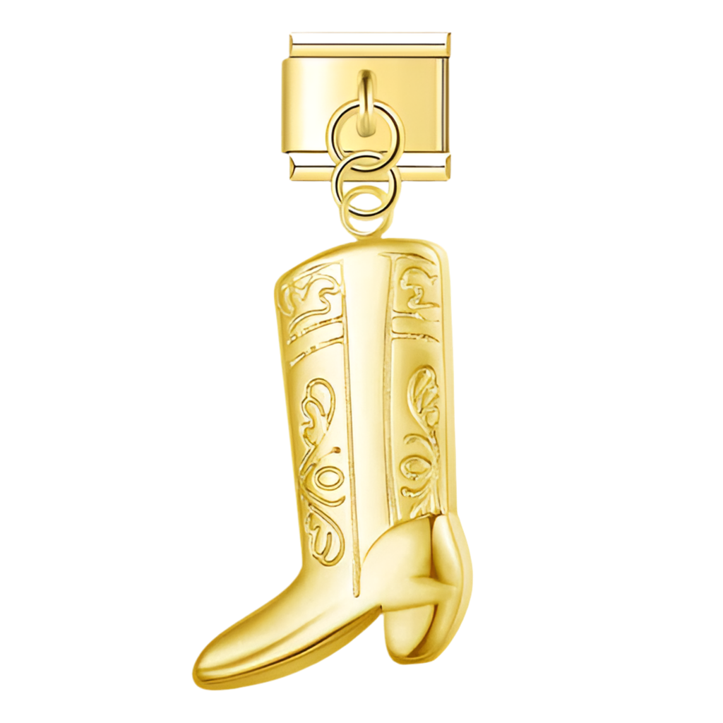 Charm colgante bota vaquera