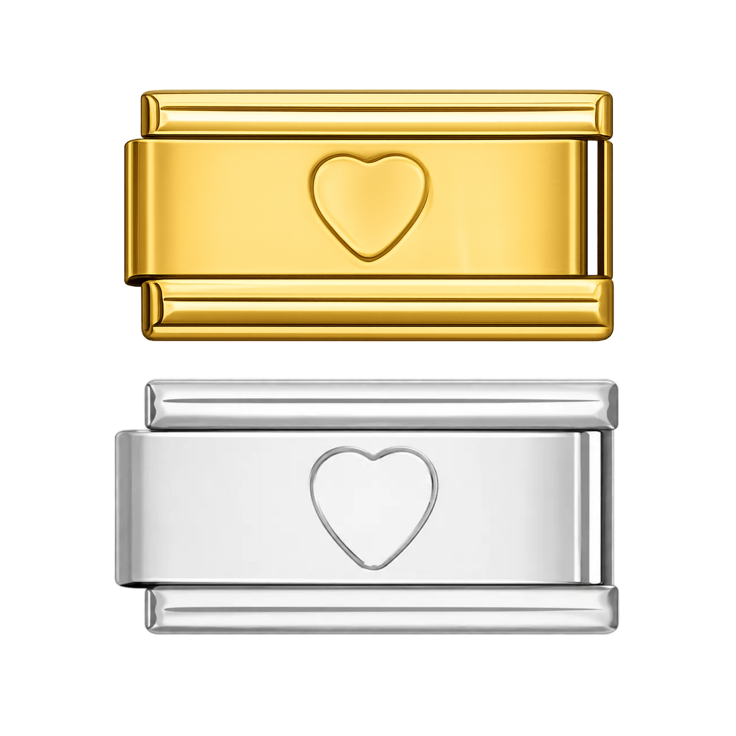 Charm doble corazón